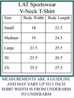 LAT Ladies V-Neck Size chart - FigWear
