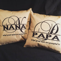 Grandparents Custom Embroidered Pillow - FigWear