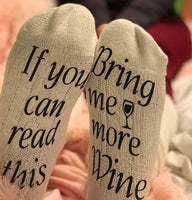 If You Can Read These... Wine Socks - FigWear
