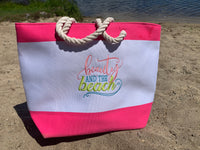 Stripe Nautical Beach Bag