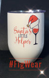 Santa's Little Helper Wine Tumbler