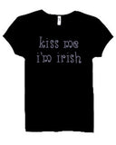 Kiss Me I'm Irish Rhinestone Tee - FigWear