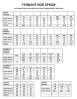 Pennant Size Chart - FigWear